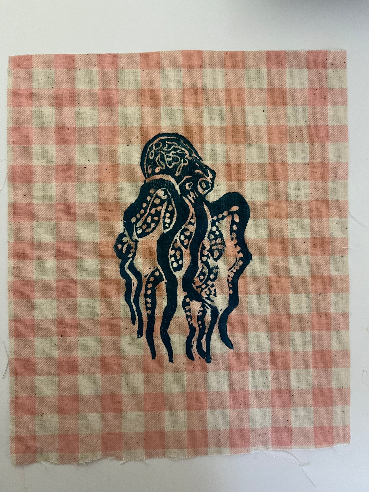 Octopus fabric patch cotton