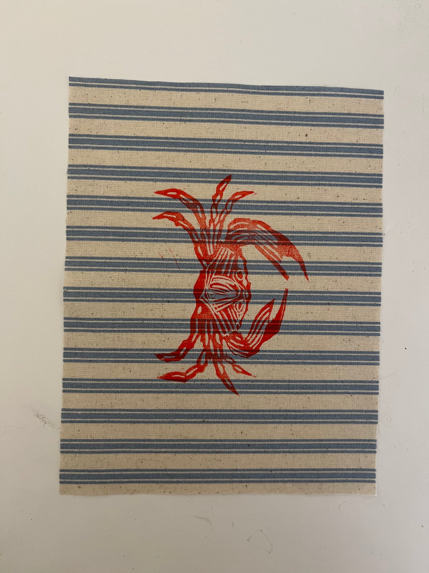 crab fabric patch