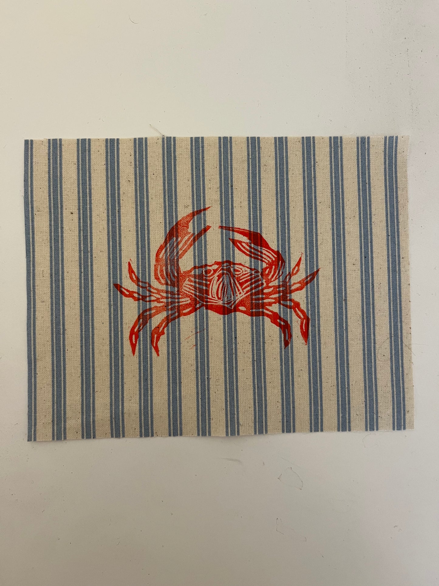 crab fabric patch
