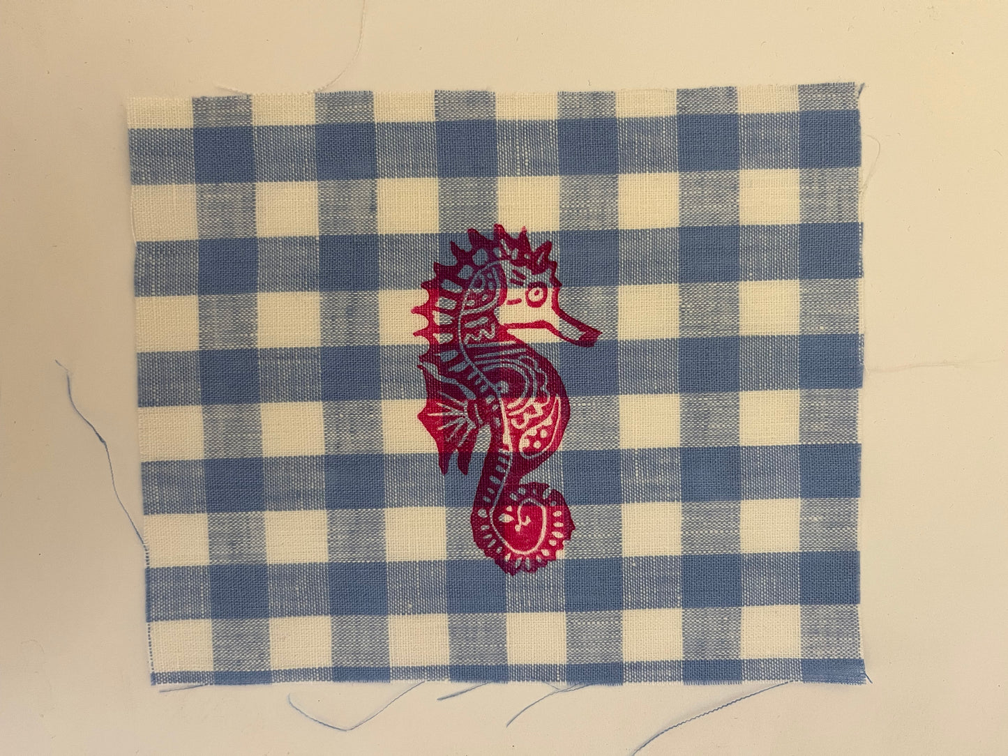 Starfish fabric patch linen
