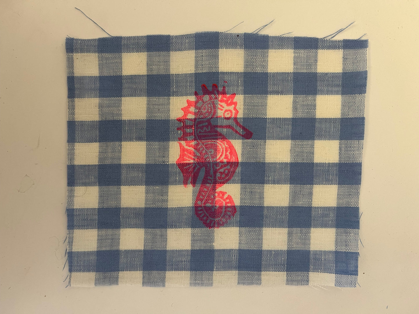 Starfish fabric patch linen